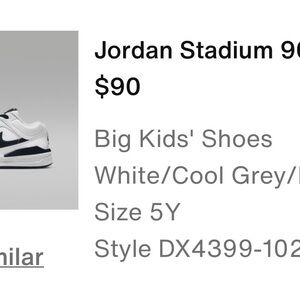 Jordan Kids' Shoes in White and Black